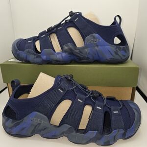 Keen Men's Navy Blue Camouflage-Pattern Closed-Toe Sandals